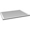 Ekena Millwork Vertical Surface Mount PVC Gable Vnt: Non-Functional, w/2"W x 1-1/2"H, Brickmould Frame, 42"W x 32"H GVPVE42X3202SN - alternate 2